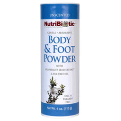 NutriBiotic front packaging showing powder container and benefits