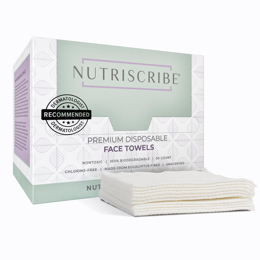 Nutriscribe front packaging showing XL 50-count and unscented benefit