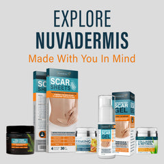 NUVADERMIS foot balm placed on bathroom shelf in lifestyle setting for daily routine