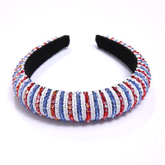 NVENF headband worn with loose waves adding festive style to outfit