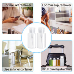 NXJ INFILILA bottle dispensed at nail station, clean application benefit