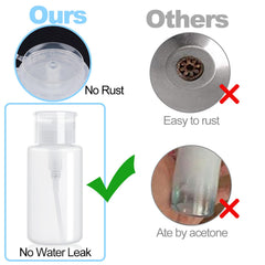 NXJ INFILILA internal tube reaching bottle bottom, minimizes waste benefit