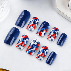 nxtpz close-up of glossy blue nail surface highlighting durable shine benefit long-looking finish