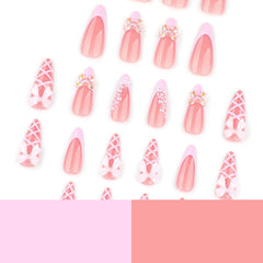 Nxtpz side profile displaying long stiletto shape and glossy tip for dramatic length
