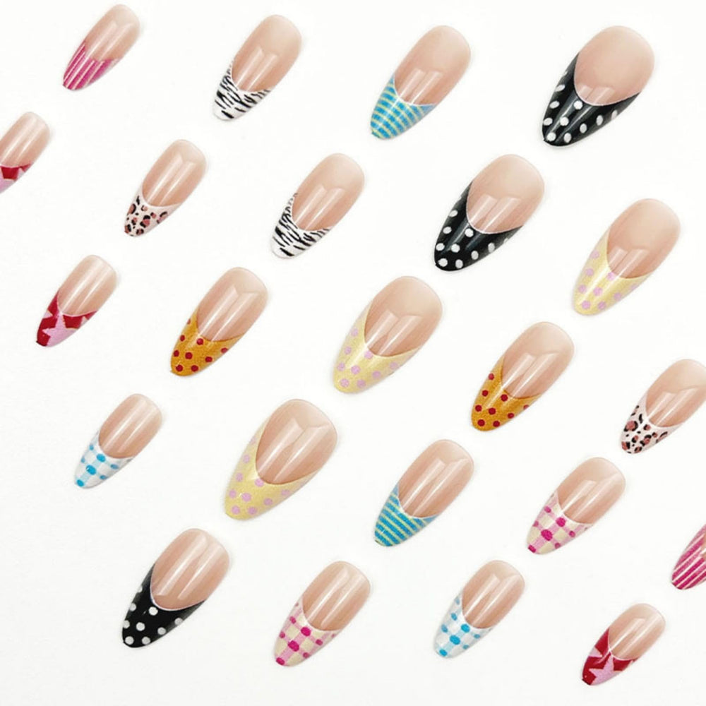 Nxtpz worn on hand at a party scene showcasing colorful polka dots and festive style