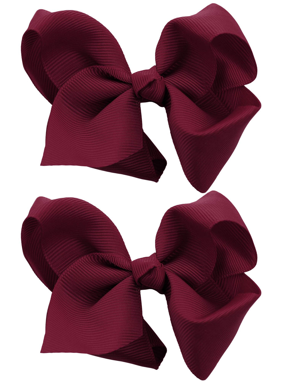 NYFASHION101 front view burgundy bow showing neat tied shape and size advantage