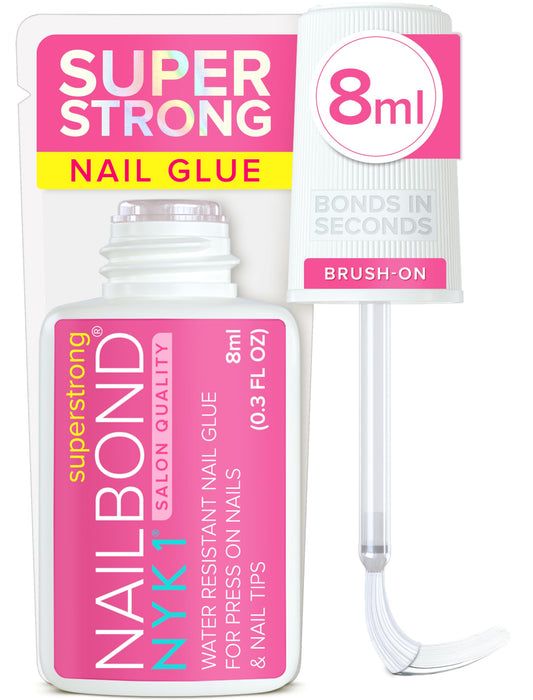 NYK1 NailBond front label showing product name and 8ml capacity for clear identification