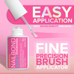 NYK1 NailBond repairing a lifted tip showing reliable fix and neat finish