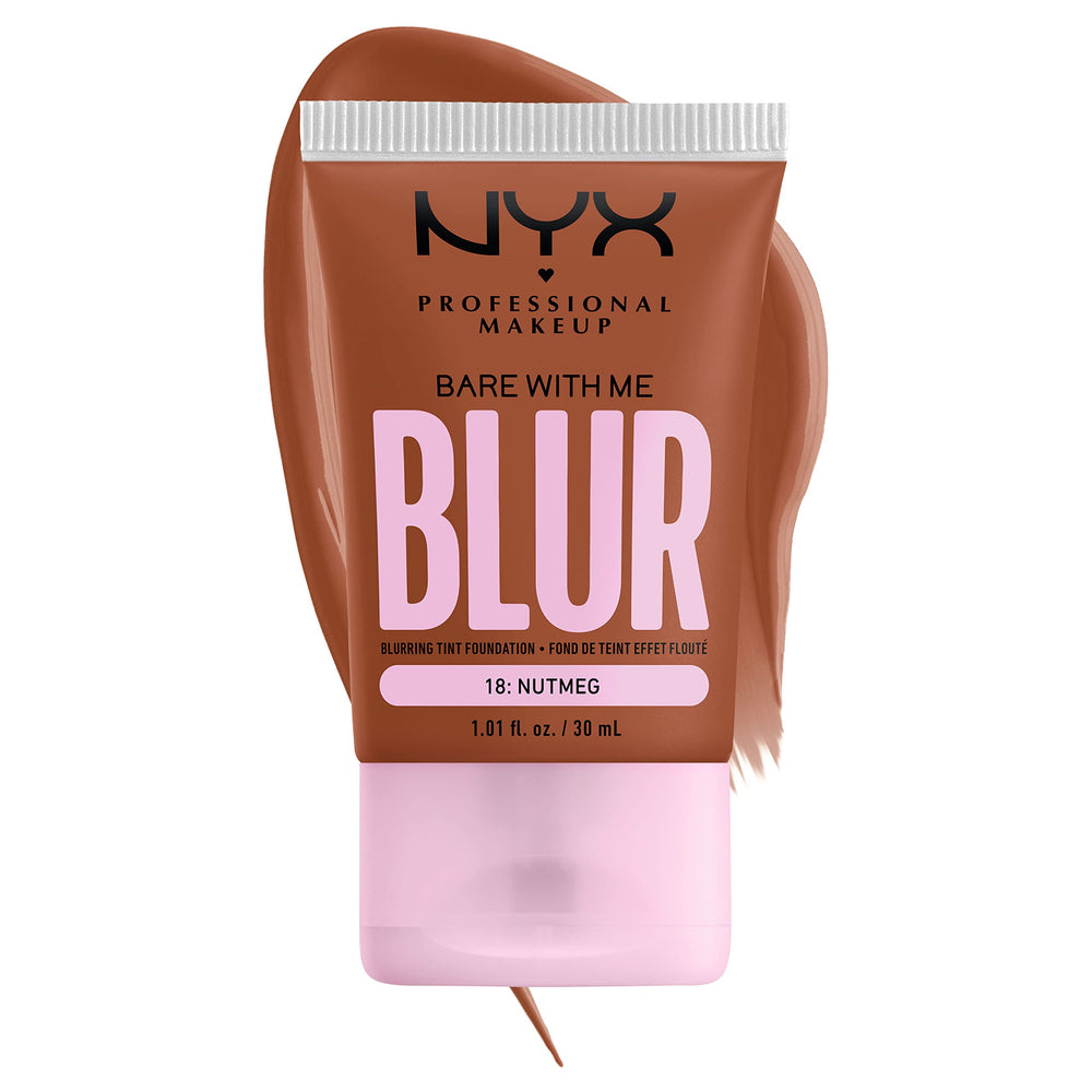 NYX PROFESSIONAL MAKEUP before and after half face showing reduced pores
