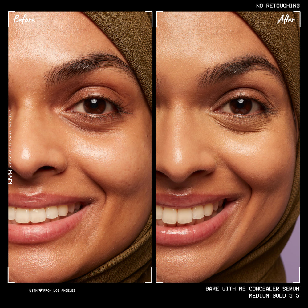 NYX PROFESSIONAL MAKEUP texture close-up highlighting smooth, hydrating finish