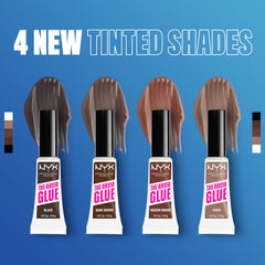 NYX PROFESSIONAL MAKEUP laminated brow example demonstrating long‑lasting shape