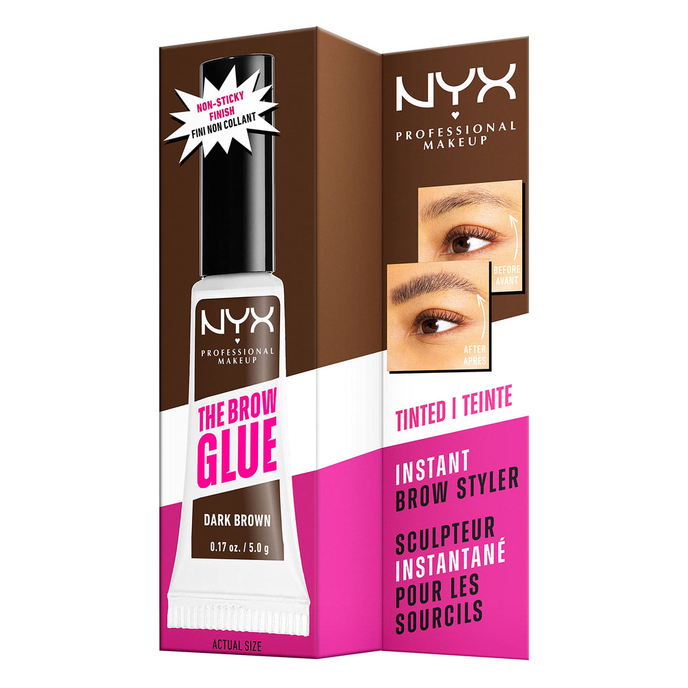NYX PROFESSIONAL MAKEUP paired with brow pencils showing layering option