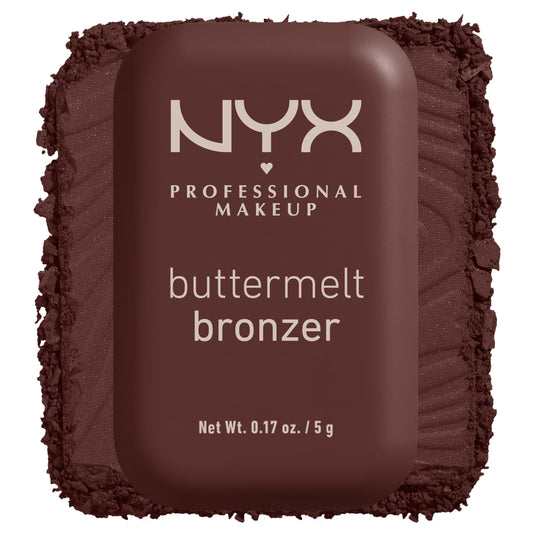 NYX PROFESSIONAL MAKEUP front packaging showing compact and shade name for easy selection