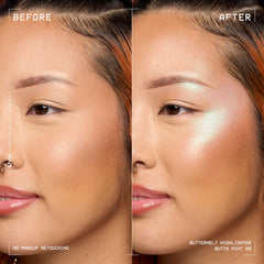 NYX PROFESSIONAL MAKEUP close-up of Buttermelt texture highlighting buttery smooth application