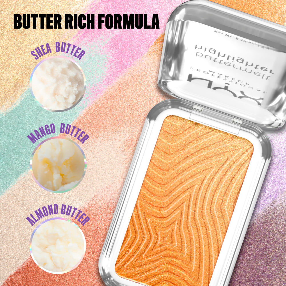 NYX PROFESSIONAL MAKEUP shoulder and collarbone glow showing body highlight versatility benefit