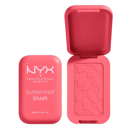 NYX PROFESSIONAL MAKEUP compact front view showing shade and benefit of vibrant color