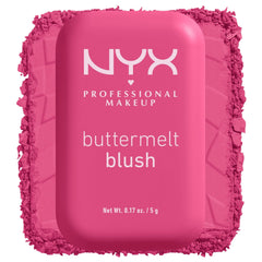 NYX Buttermelt front pan view showing shade and compact, easy color choice
