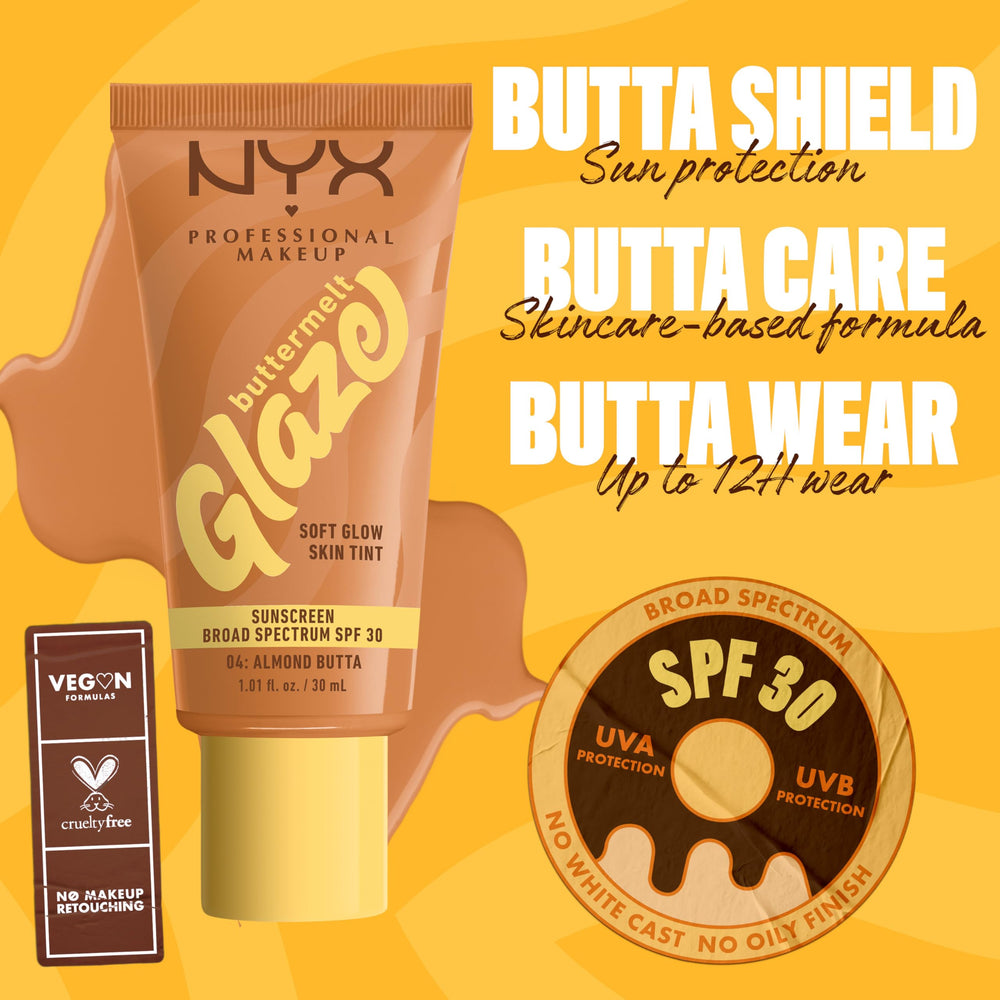 NYX PROFESSIONAL MAKEUP model applying glaze for an instant natural radiance
