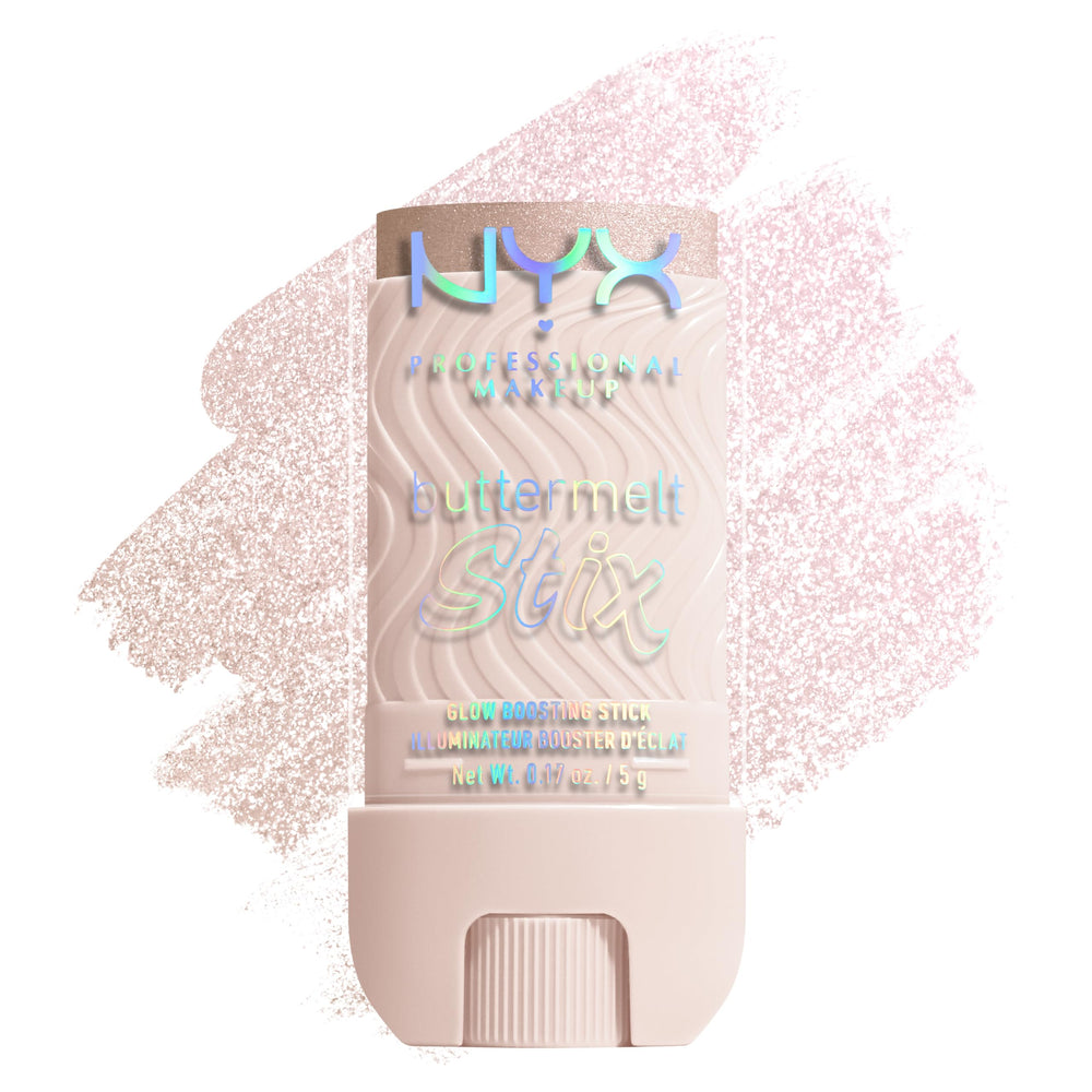 NYX PROFESSIONAL MAKEUP front packaging showing clear Buttermelt stick and brand