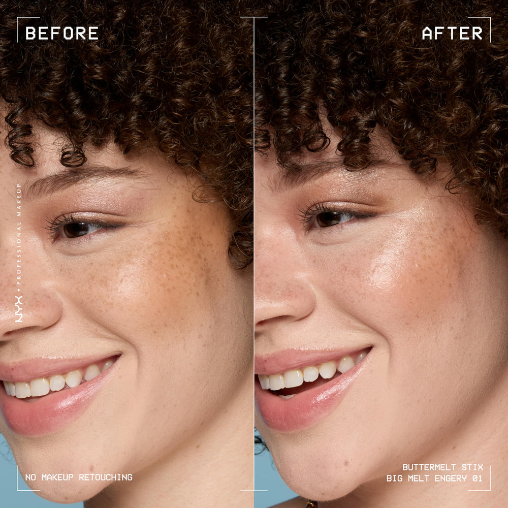 NYX PROFESSIONAL MAKEUP close-up texture of glazy surface demonstrating smooth, non-greasy finish