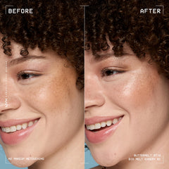 NYX PROFESSIONAL MAKEUP close-up texture of glazy surface demonstrating smooth, non-greasy finish