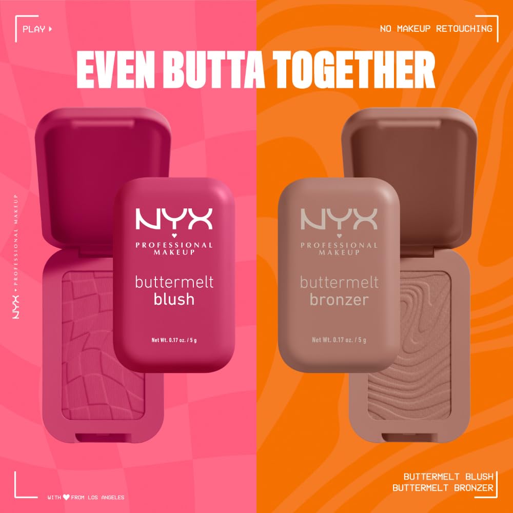 NYX Buttermelt butter ingredients display (mango almond shea) showing smooth-feel benefit