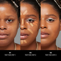 NYX cream texture swatch showing smooth blendability and buildable coverage