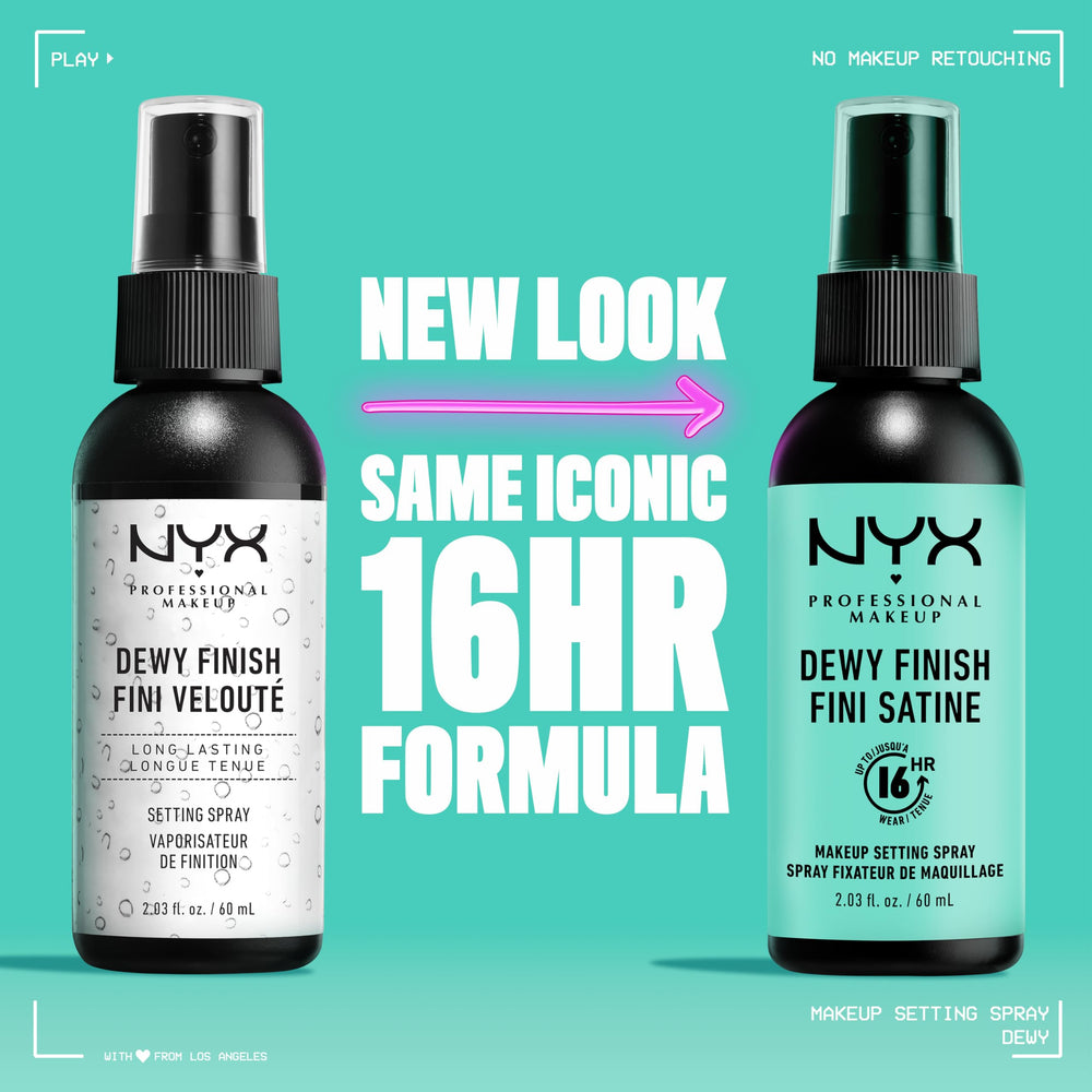 NYX PROFESSIONAL MAKEUP closeup nozzle showing even mist delivery benefit