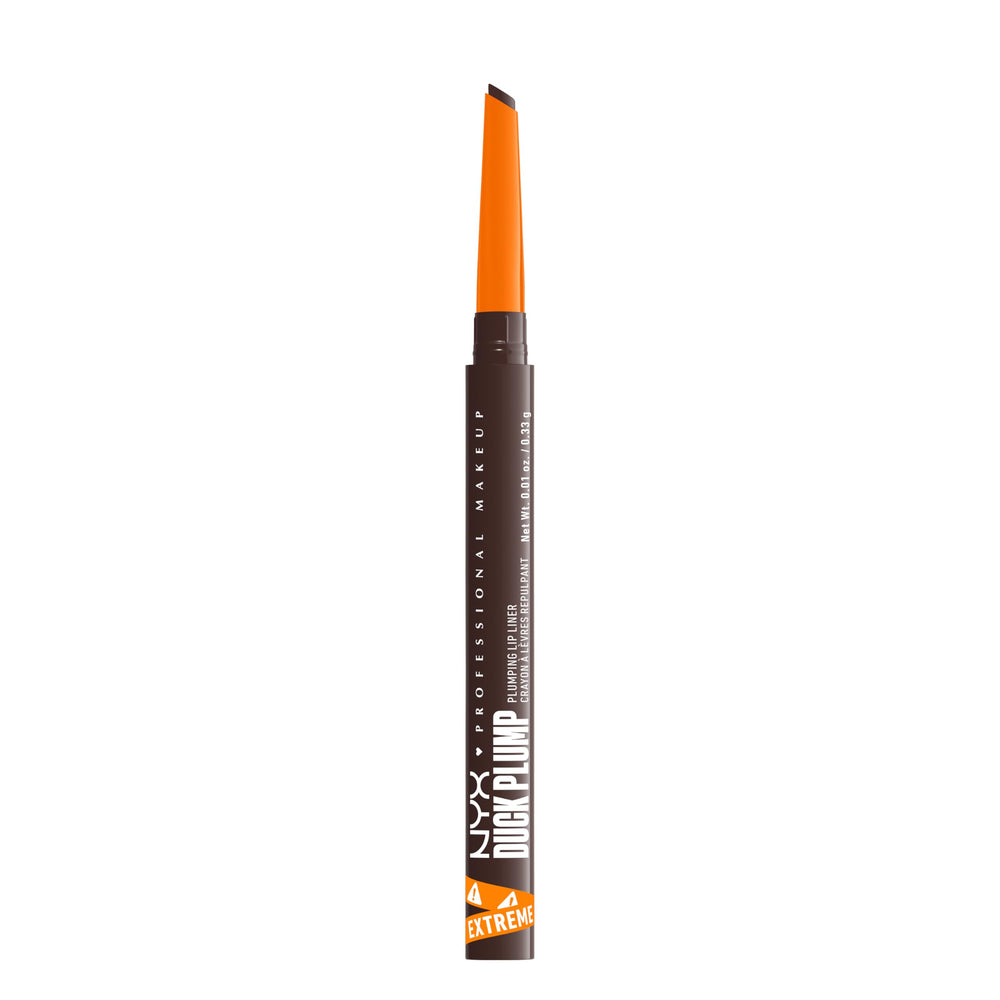NYX PROFESSIONAL MAKEUP front packaging of Duck Plump liner shows shade and benefit