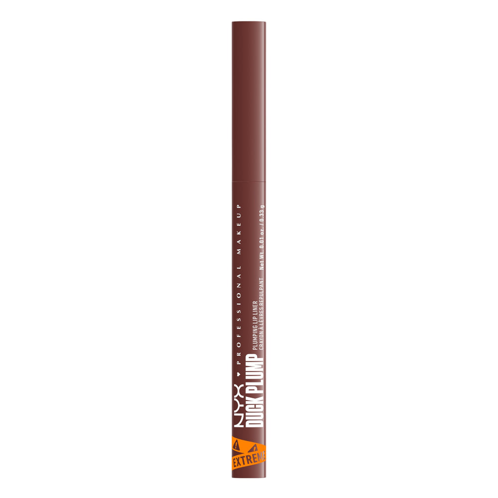 NYX PROFESSIONAL MAKEUP Dash Of Cocoa layered under gloss for plumper appearance