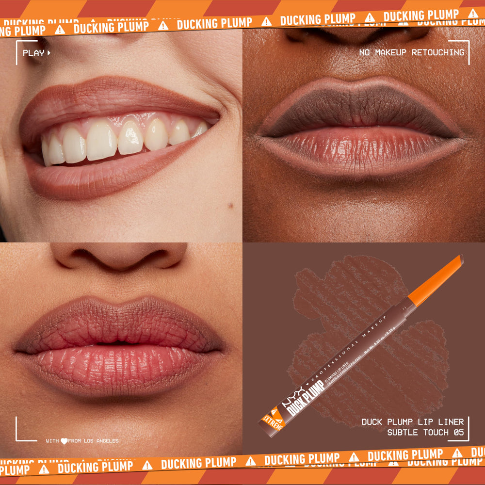 NYX PROFESSIONAL MAKEUP close-up of the pointed matte tip for precise lip lining benefit
