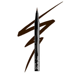 NYX PROFESSIONAL MAKEUP brown liner front view showing matte finish and compact design