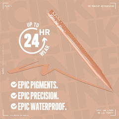 NYX PROFESSIONAL MAKEUP subtle nude liner applied to upper lash line enhancing eyes