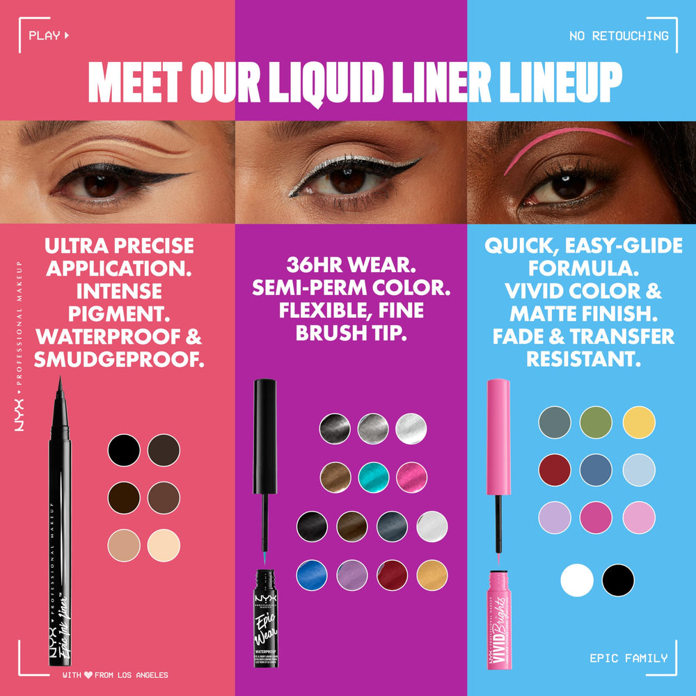 NYX PROFESSIONAL MAKEUP product label detail highlighting vegan and cruelty-free benefit