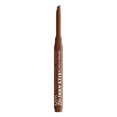 NYX PROFESSIONAL MAKEUP front packaging showing shade and click-up design for easy use