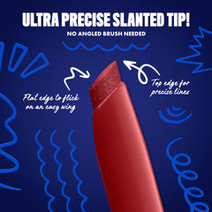 NYX PROFESSIONAL MAKEUP red swatch on arm showing creamy intense pigment