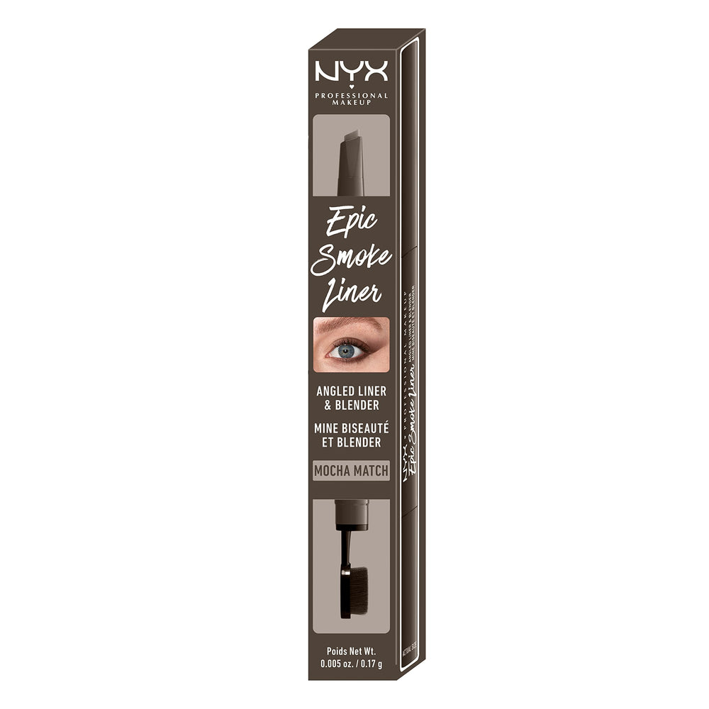 NYX Epic Smoke Liner applied on model evening look for intensified smokiness