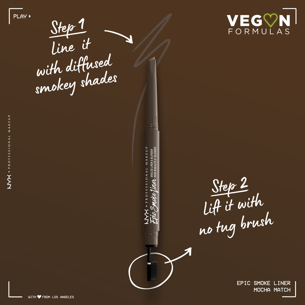 NYX Epic Smoke Liner slanted tip close-up for precise lining