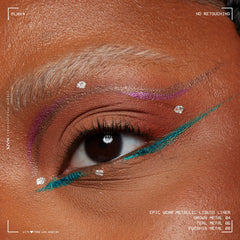 NYX PROFESSIONAL MAKEUP used in festival body art showing bold reflective benefit