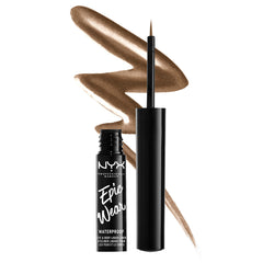 NYX PROFESSIONAL MAKEUP front packaging showing Brown Metal vibrant benefit