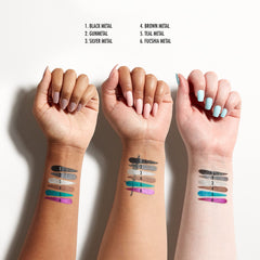NYX PROFESSIONAL MAKEUP size comparison next to pencil shows travel-friendly benefit
