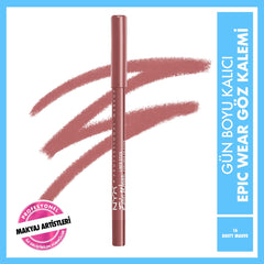 NYX PROFESSIONAL MAKEUP dusty mauve liner tip close-up highlights smooth pigmented lead