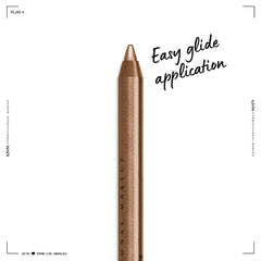 NYX PROFESSIONAL MAKEUP applying winged eyeliner showing long-lasting wear