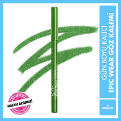 NYX PROFESSIONAL MAKEUP close-up of Emerald Cut pencil tip for precise application