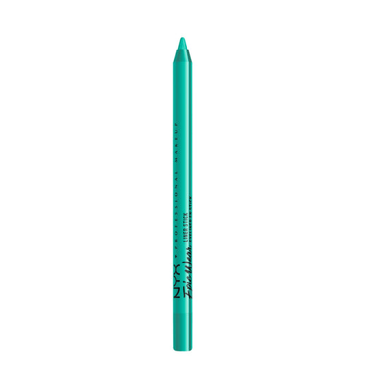NYX PROFESSIONAL MAKEUP front packaging showing product and Blue Trip color, clear branding benefit