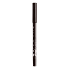 NYX PROFESSIONAL MAKEUP model applying liner showing Burnt Sienna enhancing warm eye color