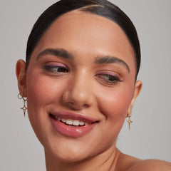 NYX PROFESSIONAL MAKEUP label and packaging showing shade name and finish benefit