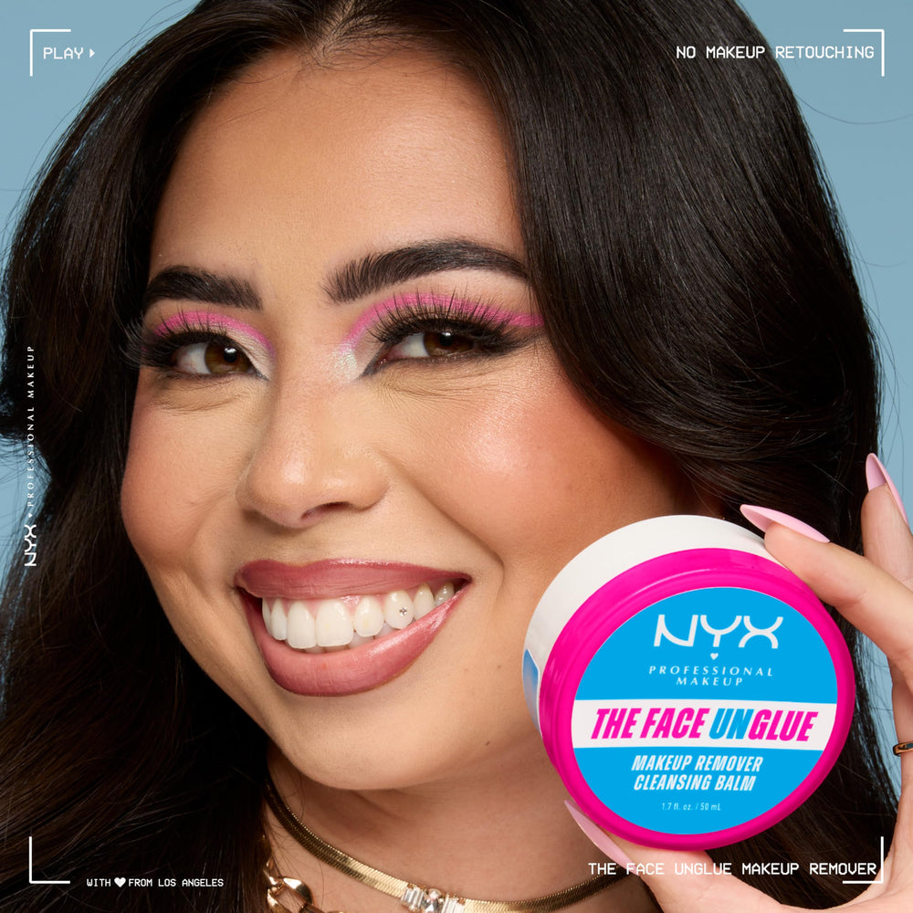 NYX balm beside hand showing size and travel-ready convenience benefit