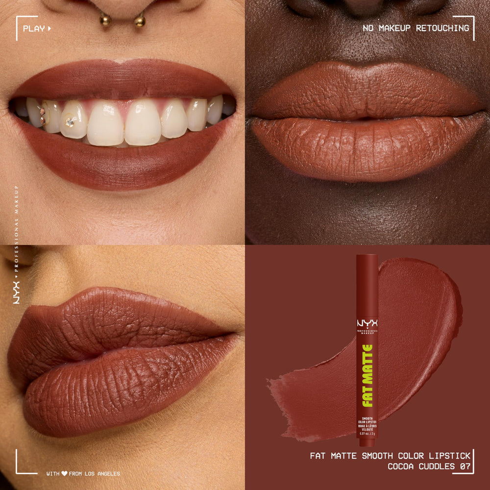 NYX PROFESSIONAL MAKEUP arm swatch of Cocoa Cuddles demonstrating true-to-shade pigment