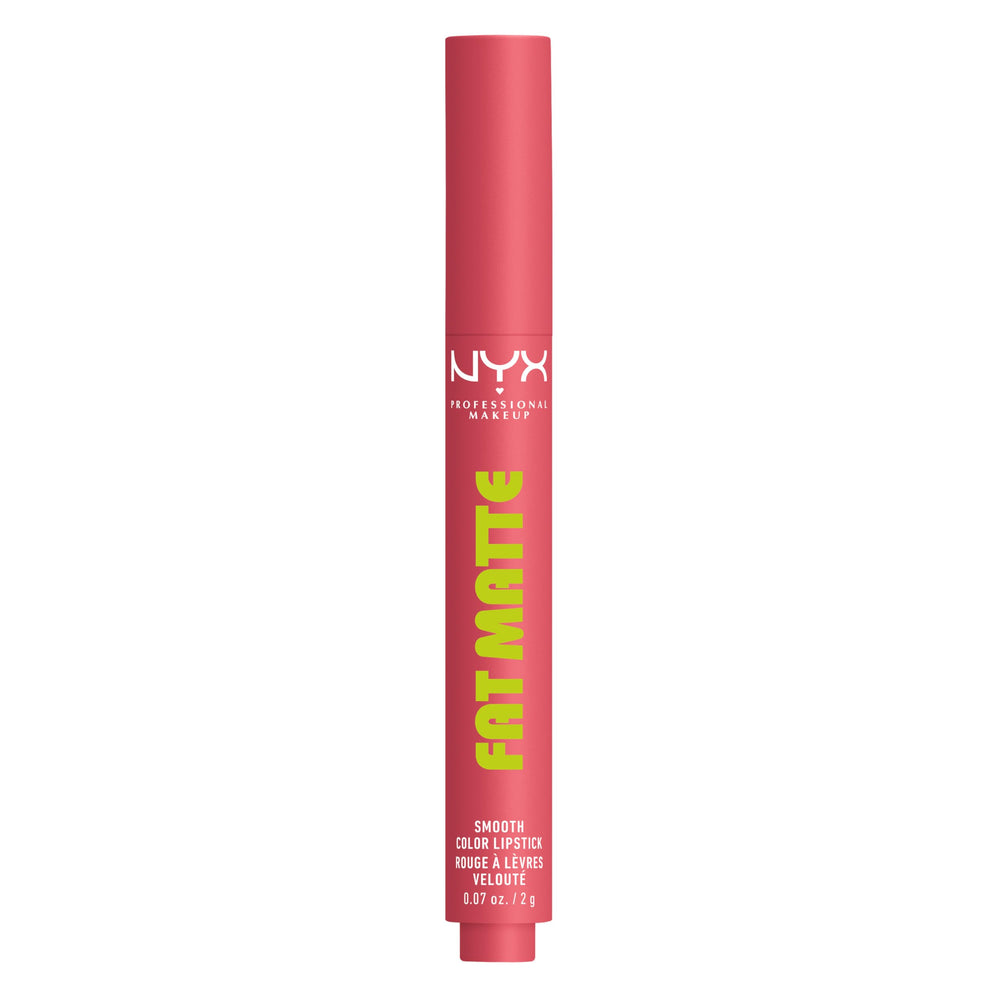 NYX PROFESSIONAL MAKEUP Fat Matte in casual lifestyle scene showing everyday wearable cool-pink appeal